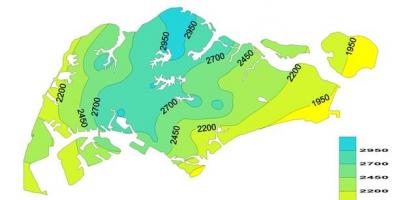 Singapur pluja mapa