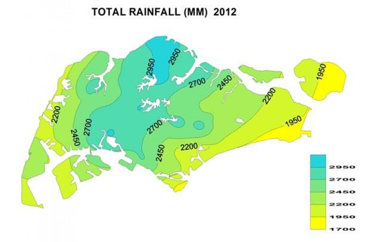 Singapur pluja mapa