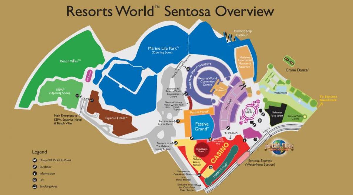 Resorts World Sentosa mapa