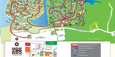 Mapa del parc zoològic de Singapur