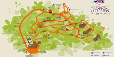 Singapur jardí botànic mapa