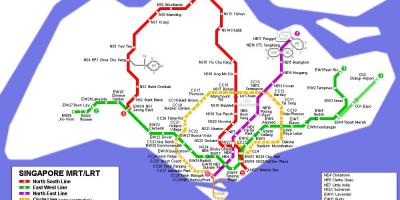 Mrt station Singapur mapa