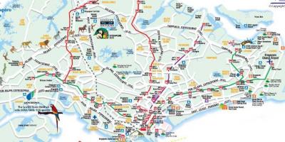 Mapa de carreteres de Singapur