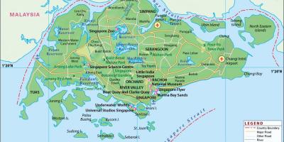 Mapa de Singapur ciutat